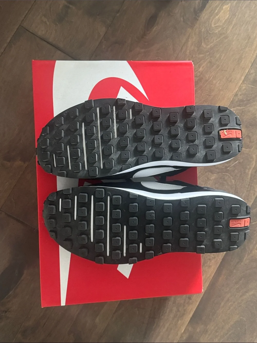 Nike Women’s Black and White Waffle One Sneakers